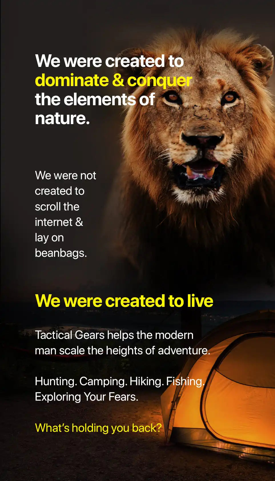 Outdoor adventure advertising poster.