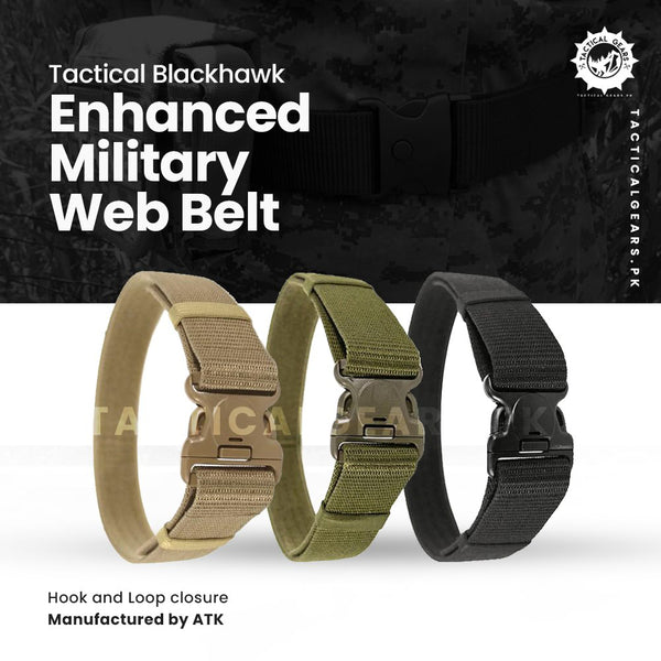 Tactical Blackhawk Enhanced Military Web Belt