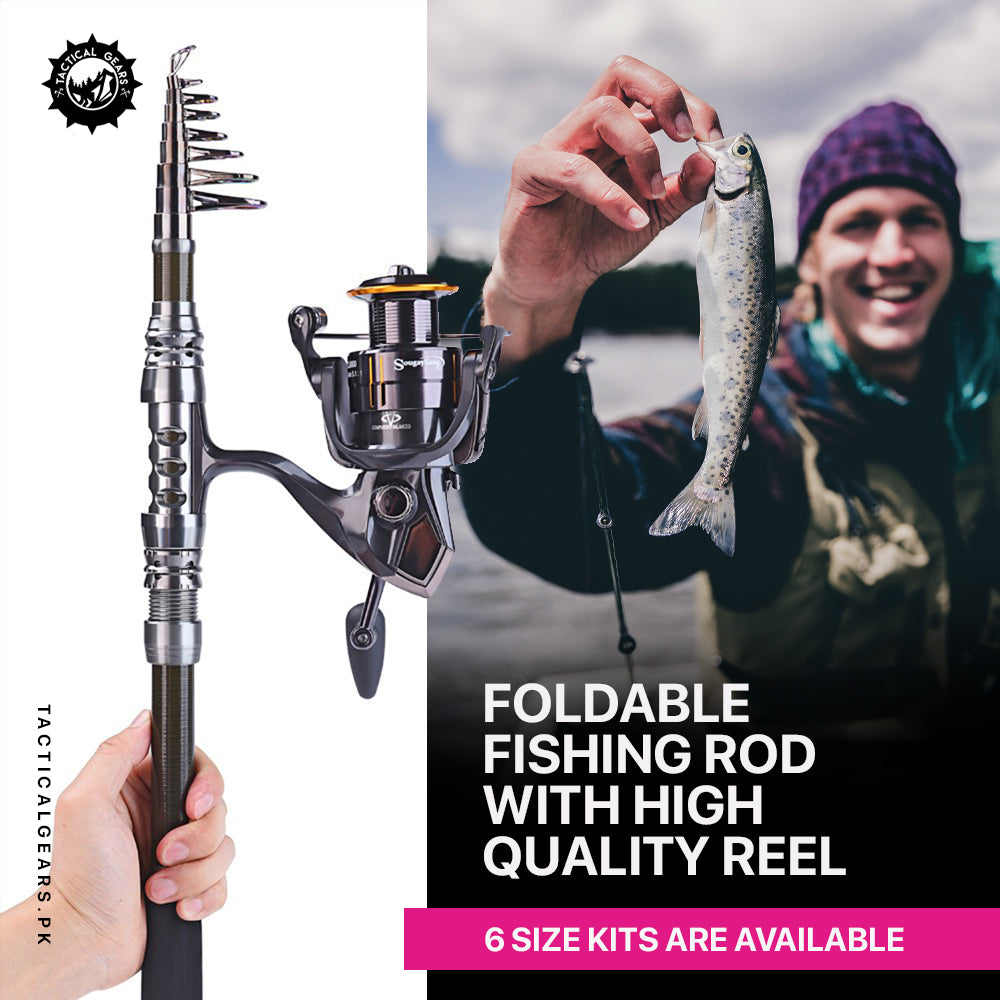 Foldable Fishing Rod with High Quality Reel –
