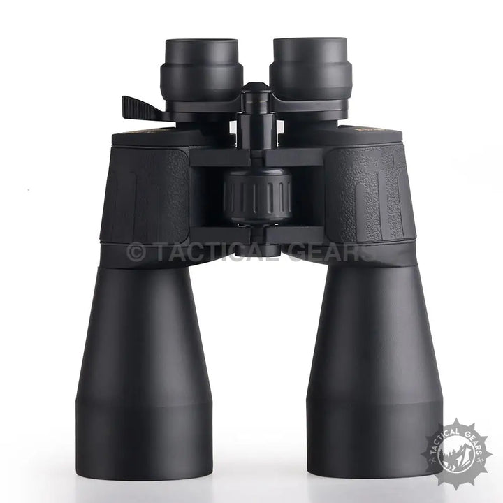 Black Bushnell 10-90x80 HD Zooming Binoculars with adjustable eyepieces and textured grip