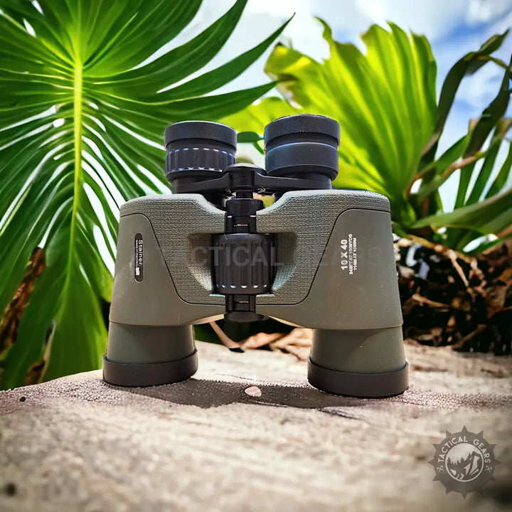 Olive green 10x40 imported 1km binoculars with adjustable eyepieces for outdoor viewing