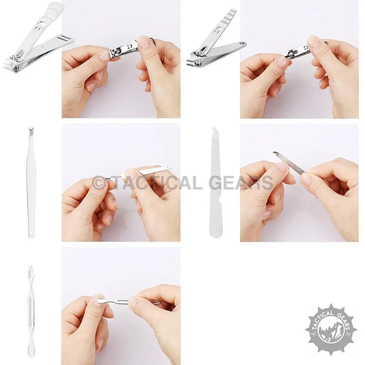 12 Pcs Professional Manicure Set with Travel Case Self Care