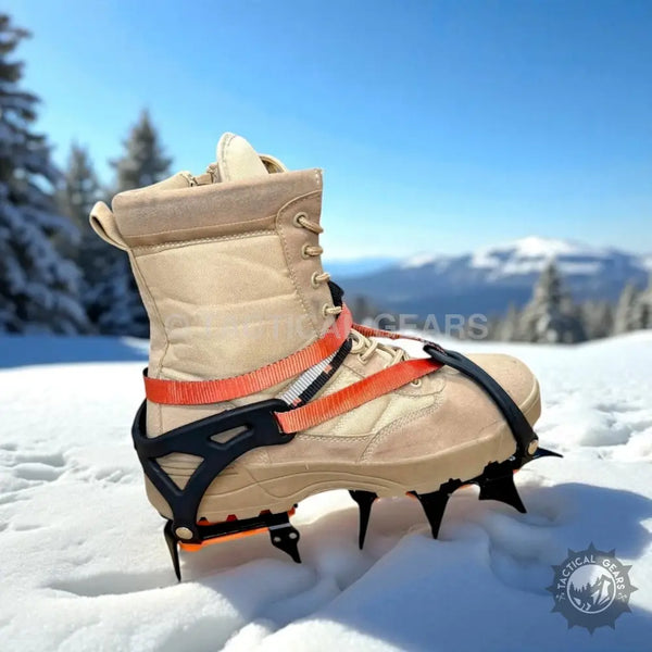 12 Tooth Ice Climbing Crampons with Straps