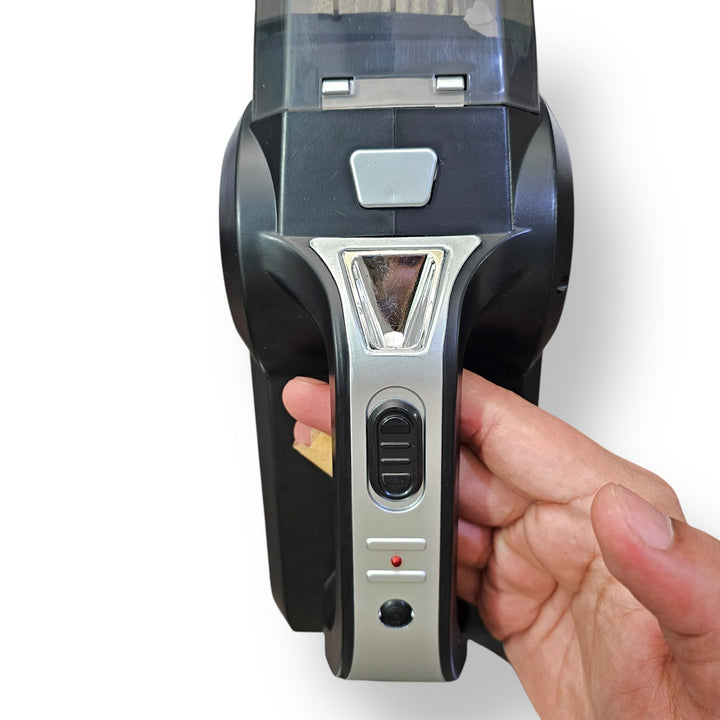 Handheld black and silver electric hair clipper with power switch for Car Vacuum Cleaner