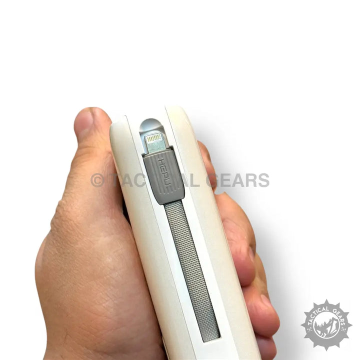 120W PD Super Fast Charging Power Bank with Integrated Lightning Cable for super fast charging