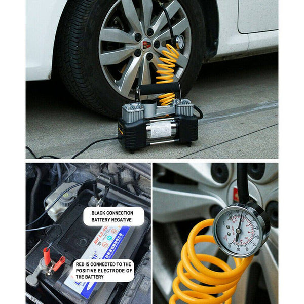 Portable Air Compressor Pump 12V for Car Tires, Trucks and Inflatables