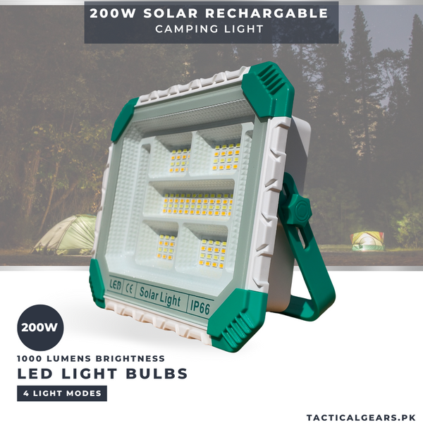 200w Solar Reachargable Camping Light