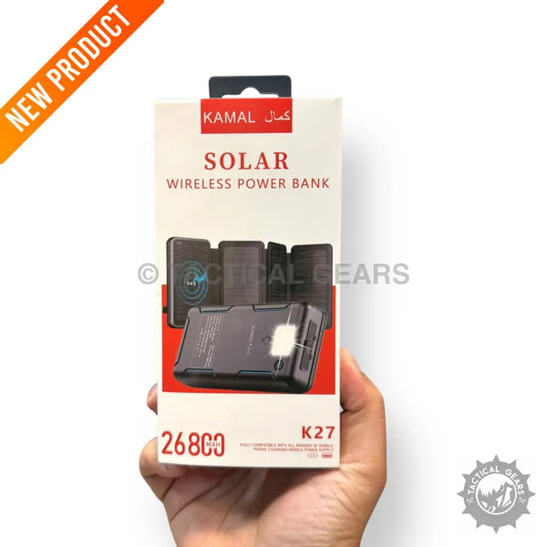 KAMAL K27 26800mAh Solar Power Bank Wireless Charger for portable solar power needs