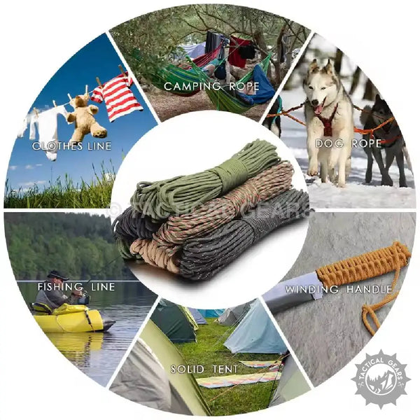 35 Meters 4mm Paracord Rope Camping & Hiking