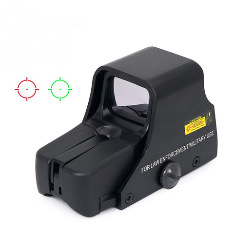 Black 551 Holographic Red Dot Sight with adjustable reticle options for precise targeting