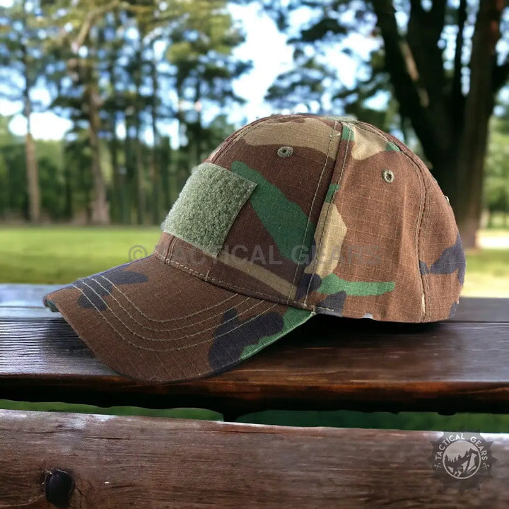 Camouflage baseball cap with front Velcro patch, 5.11 P Cap, stylish camo headwear