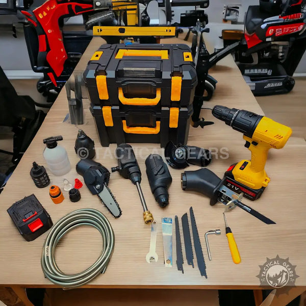 7 in 1 21V Rechargeable Tools Set