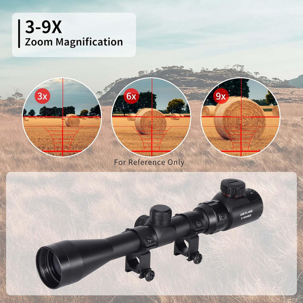 GAMO 3-9X40 Red/Green Illuminated Scope