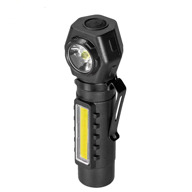 KX-212 Rechargeable LED Headlamp with multi-functional LED flashlight and rotating head