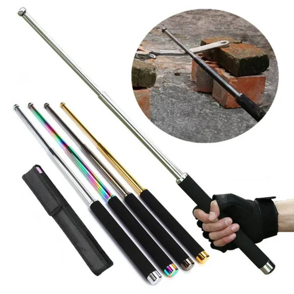 Multicolor PVC Material Telescopic Baton Set