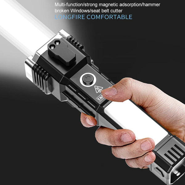 Super Bright LED Flashlight with Glass Breaker & Cutter