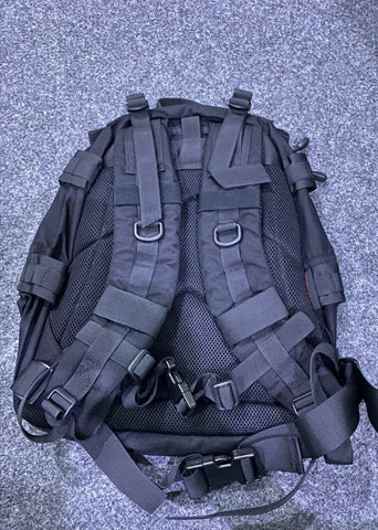 Black Buck Tactical Backpack with padded straps and multiple attachment points