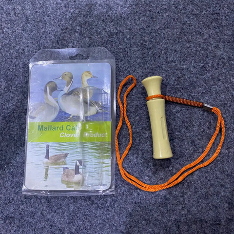 Wooden Duck Caller with Red Lanyard for hunting and birdwatching enthusiasts