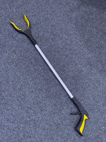 Extended Objects Grabber Tool with yellow accents, ideal reacher tool for easy object pickup