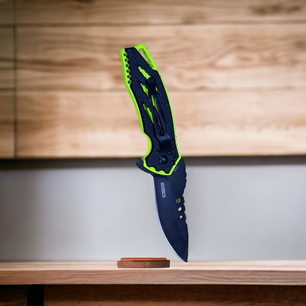 Stainless steel Neon Green Foldable Knife