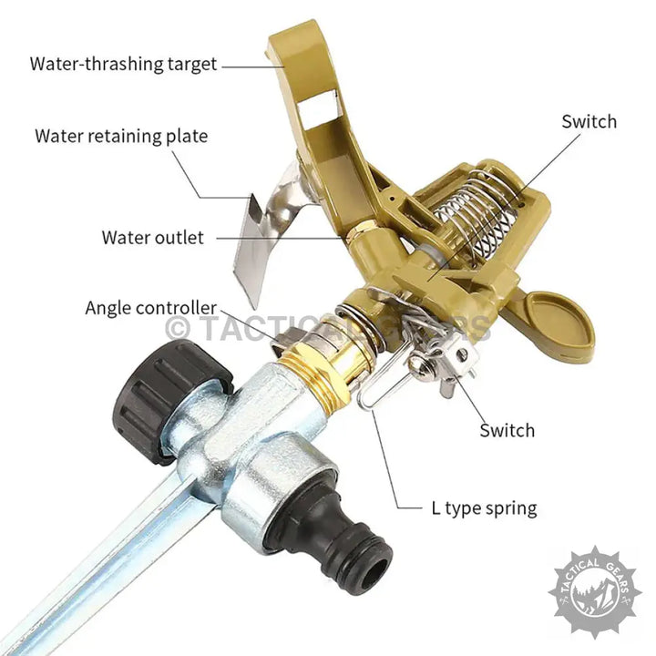 Water Irrigation Rotator Sprayer metal impact water sprinkler with adjustable components