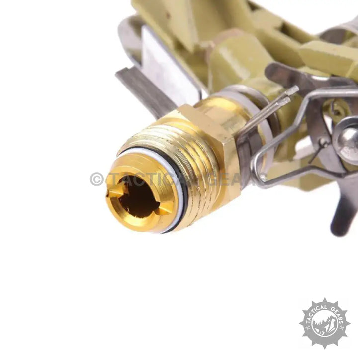 Brass and metal gas stove adapter with O-ring seal for water sprinkler connections