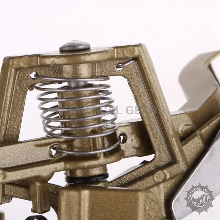 Brass water sprinkler impact head with spring mechanism for efficient irrigation system