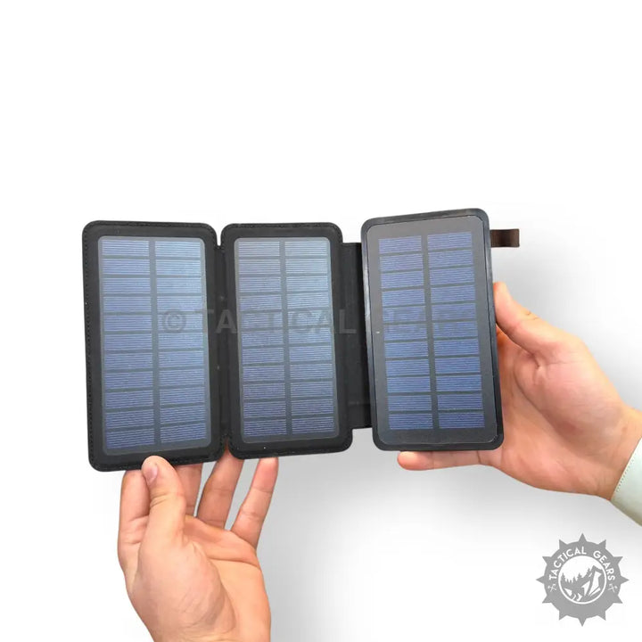 Foldable solar panel charger with three panels for AIROX MP-10000 Solar Power Bank