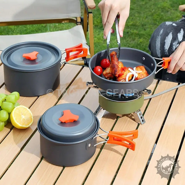 Aluminum 12PCS Camping Cooking Set