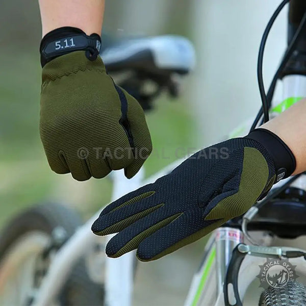 5.11 Anti Skid Gloves (For Shooting Gym and Work) Green Hunting & Shooting Accessories