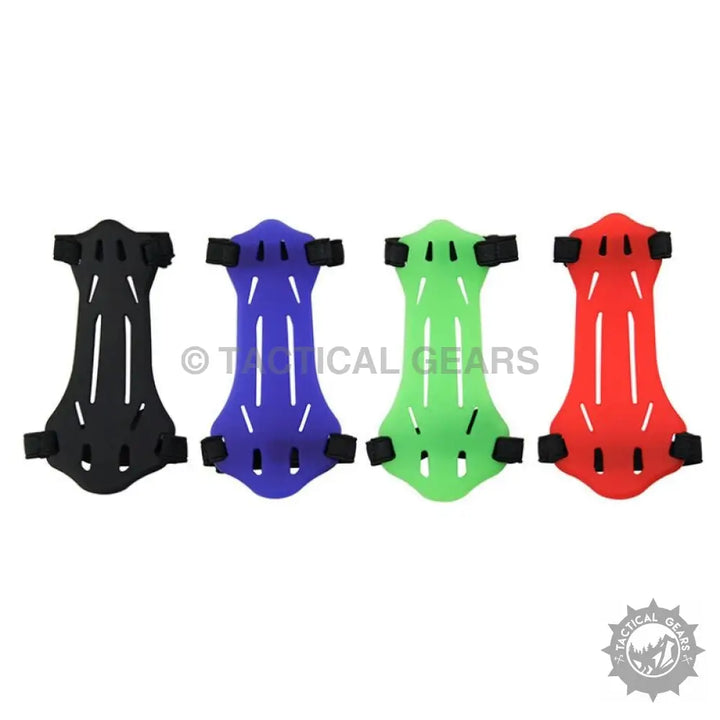 Colorful archery armguards displayed on a product named Archery Bow Arm Guard