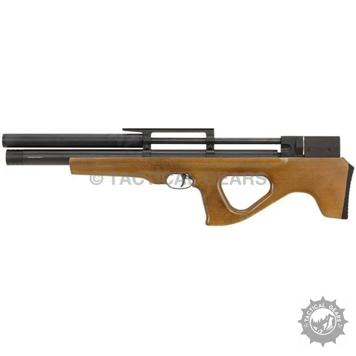 ARTEMIS P15 air rifle with compact design, light brown wooden stock and black barrel