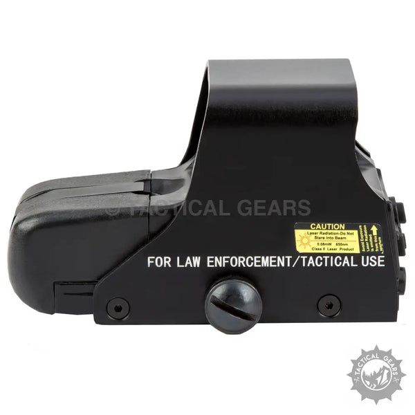 Black holographic weapon sight for Holographic Optics 551 Red Dot Sight with red dot display