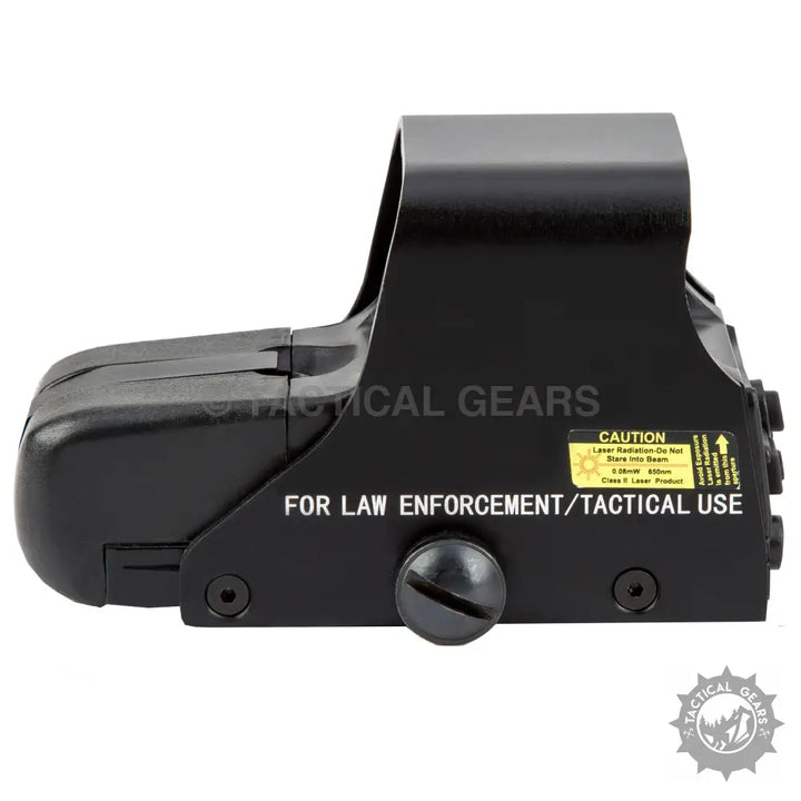 Black holographic weapon sight for Holographic Optics 551 Red Dot Sight with red dot display