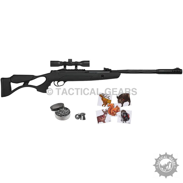HATSUN Single Shot Break Barrel AirTact ED Air Rifle with optima 4x32 scope and steel barrel