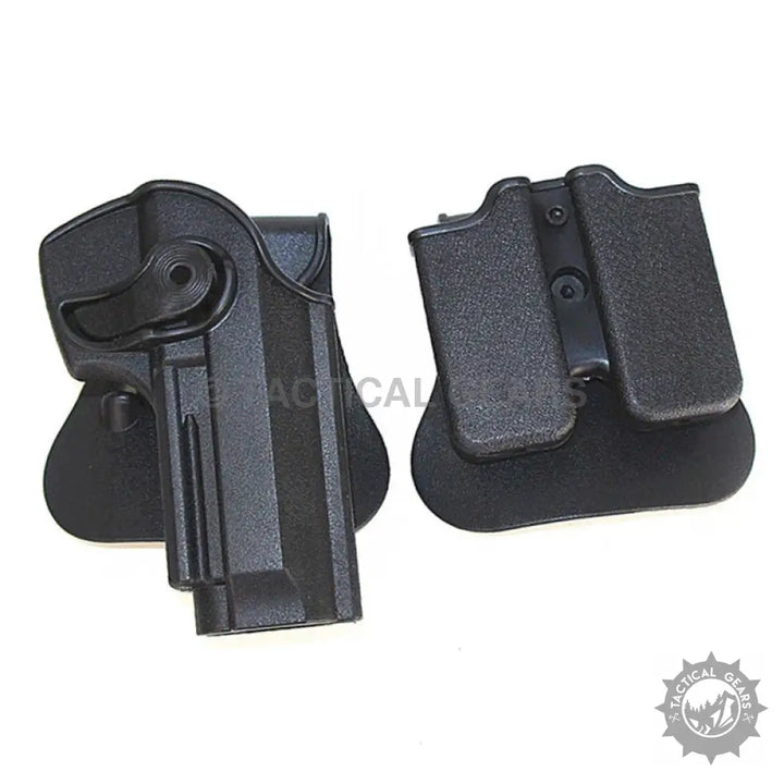 Black polymer holster with mag pouch for Beretta pistols for secure carry