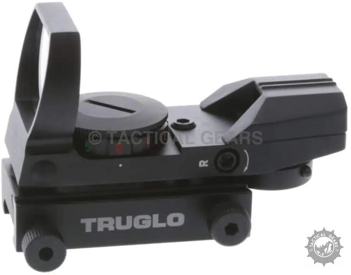 Black Truglo Reflex Red Dot Sight with adjustable brightness and red dot reticle