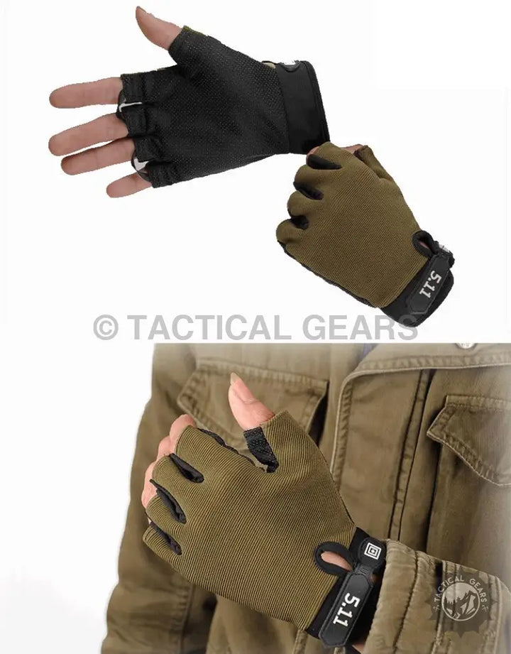5.11 Half Finger Anti Skid Gloves Wearables