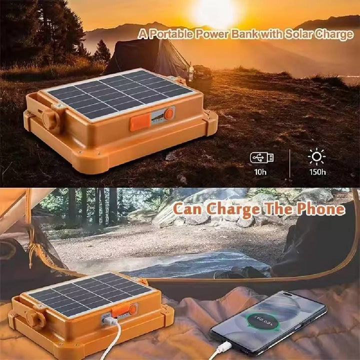 Black and Yellow Solar Flood Light with solar flood light and LED solar flood features
