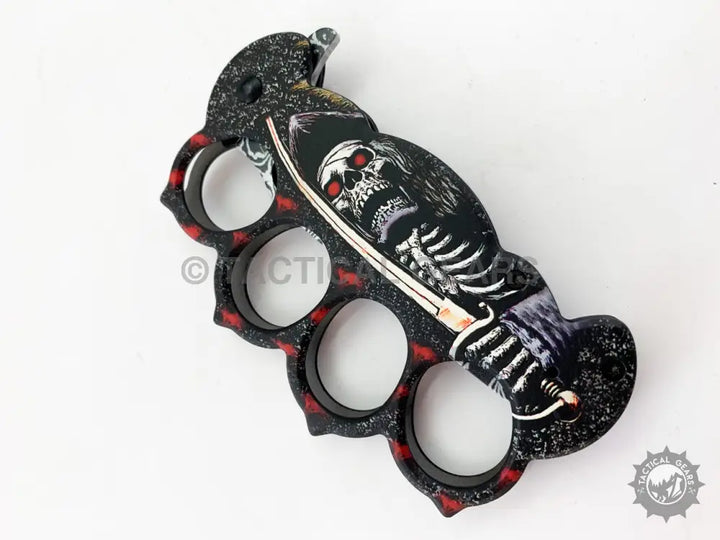 Browning X-81 black and red skull knuckle duster with 50cm blade