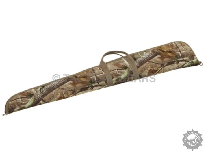 Camo-patterned soft rifle case with carrying handles for Buck Commander rifles