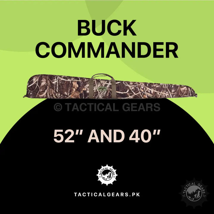 Buck Commander camo rifle case with carrying handles for 52 inch and 40 inch rifles