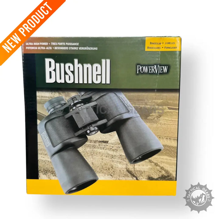 Bushnell 70x70 binoculars in original box with case for clear outdoor viewing