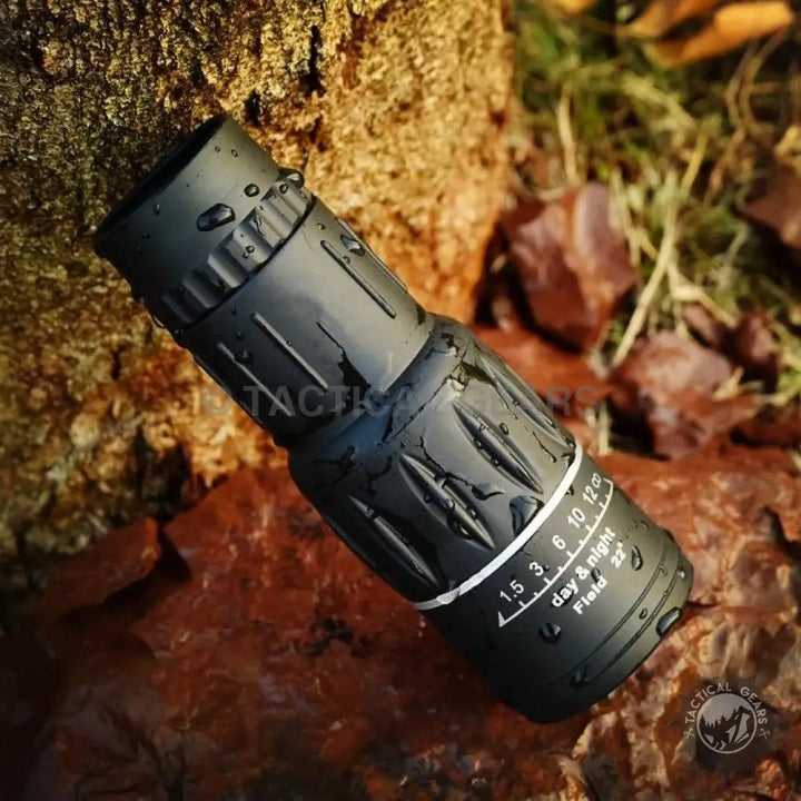 Bushnell Anti-Fog Waterproof Monocular with adjustable magnification and black waterproof design