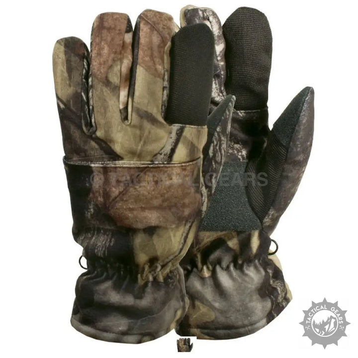 Camouflage Fishing Gloves with Trigger Finger and reinforced palms for hunting and outdoor activities