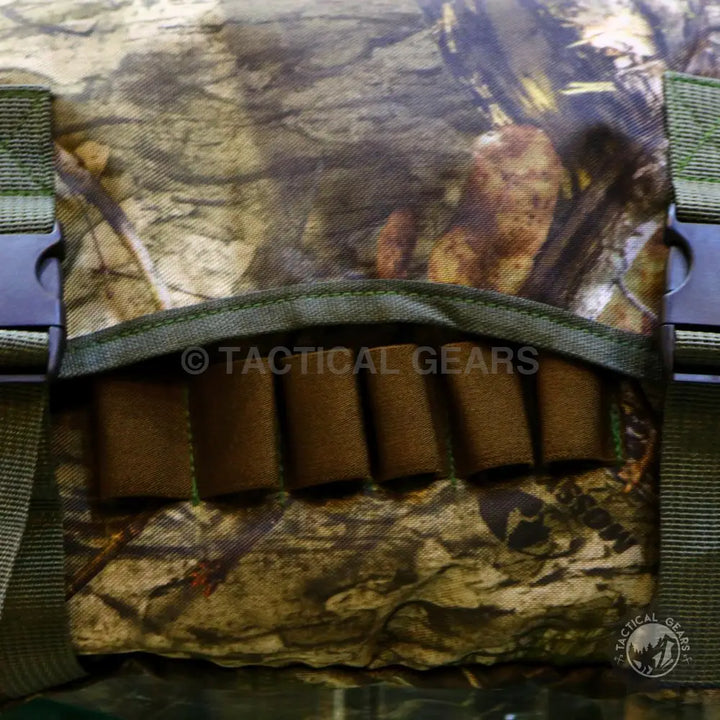 Camouflage Mega Duffle featuring a tactical vest with built-in ammunition holder