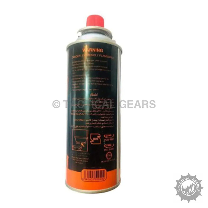 Aerosol gas canister with orange top and base for CamperGas 220ml butane bottle