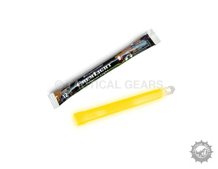 Packaged yellow chemlight chemical light stick for emergency and outdoor use
