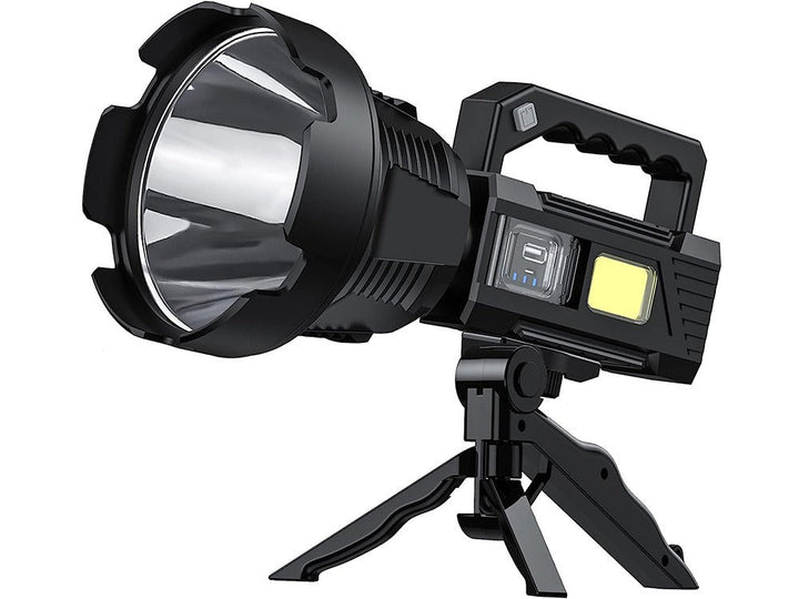 Coba 100W Long Shot Spotlight with Tripod and Side Work Light for enhanced illumination