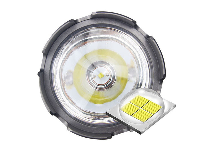 Flashlight head with high-power LED emitter for Coba 100W Long Shot Spotlight